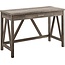 Walker Edison Rustic Farmhouse Wood Computer Writing Desk Home Office Workstation Small, 46 Inch, Grey
