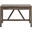 Walker Edison Rustic Farmhouse Wood Computer Writing Desk Home Office Workstation Small, 46 Inch, Grey