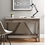 Walker Edison Rustic Farmhouse Wood Computer Writing Desk Home Office Workstation Small, 46 Inch, Grey