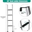 OUTPRIZE 60" RV Bunk Ladder, 4 Step Integrated Aluminum Camper Bunk Bed Ladder with Rubber Foot Pads, Sliver