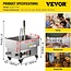 VEVOR Mobile Fryer Filter, 300W Oil Filtration System with 5 L/min Flow Rate, Frying Oil Filtering System with 10 L/min Pump Wheels Oil Hose, 110V/60Hz (22L)