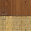 Atlantic Loft & Luv Remy Boho Mid-Century Natural Rattan Panels with Storage, Walnut Finish Bar Cabinet