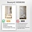 Beauty4U 59" x 16" Tall Full Length Mirror with Stand, Gold Wall Mounting Full Body Mirror, Metal Frame Full-Length Tempered Mirror for Living Room, Bedroom