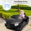 Hetoy Ride on Car for Kids 12V Licensed Mercedes Benz SL63 Electric Vehicles Battery Powered Sports Car with Remote Control, 2 Speeds, Sound System, LED Lights, MP3, Music, USB and Bluetooth, Black