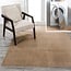 JONATHAN Y WSH300D-5 Twyla Classic Solid Low-Pile Machine-Washable Area Rug, Casual, Coastal, Contemporary for Bedroom, Kitchen, Living Room, Easy-Cleaning, Brown, 5 ft. x 8 ft.