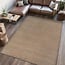 JONATHAN Y WSH300D-5 Twyla Classic Solid Low-Pile Machine-Washable Area Rug, Casual, Coastal, Contemporary for Bedroom, Kitchen, Living Room, Easy-Cleaning, Brown, 5 ft. x 8 ft.