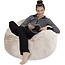 Sofa Sack - Plush Ultra Soft Bean Bag Chairs for Kids, Teens, Adults - Memory Foam Beanless Bag Chair with Microsuede Cover - Foam Filled Furniture for Dorm Room - Cream Rabbit Fur 3'