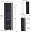 Systembuild Evolution Kendall 16" Utility Storage Cabinet, Black