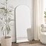 Trvone Arched Full Length Mirror, Wooden Thin Fram,59"x20" Full Body Mirror, Hanging or Leaning Against Wall, Bedroom Mirror, Floor Mirror, Dressing Mirror, Silver