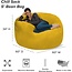Chill Sack Bean Bag Chair: Giant 5' Memory Foam Furniture Bean Bag - Big Sofa with Soft Micro Fiber Cover - Lemon