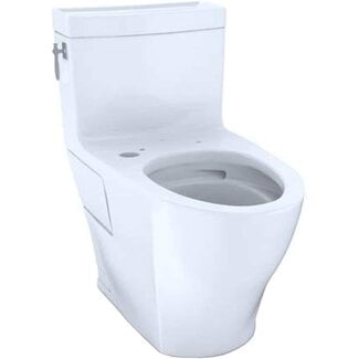 Toto TCST626CEFGAT4001 Aimes 1.28 GPF One Piece Elongated Chair Height Toilet with Tornado Flush Technology - Less Seat