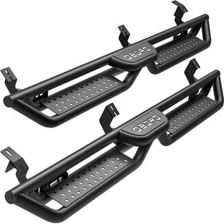 OEDRO 6 Inch Running Boards Compatible with 2005-2023 Toyota Tacoma Double Cab, Bolt-on Side Steps Steel Nerf Bars
