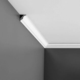 Orac Decor CX154 | High Impact Polystyrene Crown Moulding | Primed White | 1-5/8in Face x 78in Long (8 Pack)