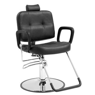 VEVOR Hydraulic Barber Chair 360Â° Swivel 90Â°-125Â° Reclining for Hair Stylist, Max Load Weight 330 lbs, Beauty Salon Equipment, Black