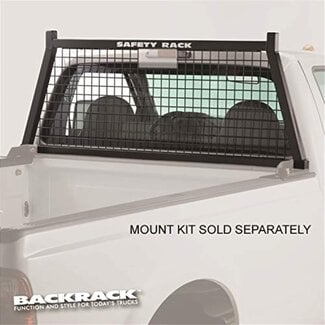 BACKRACK Half Louvered Rack Frame Only | Black, No Drill | 148LV | 2001-2024 Chevrolet/GMC Silverado/Sierra 2500/3500HD; 2017-2024 Dodge RAM 1500/2500/3500; 2004-2024 Nissan Titan & Others