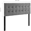 Modway Emily King Biscuit Tufted Performance Velvet Headboard, Gray
