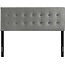 Modway Emily King Biscuit Tufted Performance Velvet Headboard, Gray