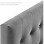 Modway Emily King Biscuit Tufted Performance Velvet Headboard, Gray