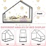 Merax Full Size Bed Frames with Roof for Kids, Montessori Wooden House Shaped, Sturdy Framework, Easy Assembly, No Noise