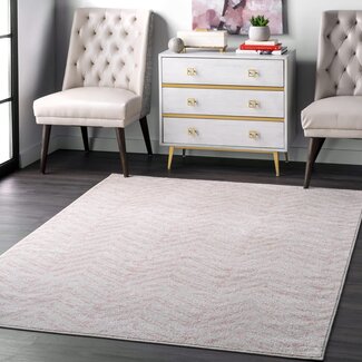 nuLOOM Rosanne Transitional Striped Area Rug, 8x10, Pink