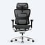 Odinlake 743-Plus Office 350lbs, Heavy Duty Ergonomic Mesh, High Back Swivel Computer Lumbar Support & 4D Arms，Adjustable Wide Seat Home Desk Chair with Headrest, Black Without Foot Rest