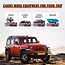 Wonderdriver Roof Rack Cross Bars 200lb Compatible with Jeep Wrangler JK JL Gladiator JT 2007-2024 Heavy Duty Lockable, 2 & 4 Door Aluminum Crossbars Rooftop Cargo Black Kayak Bike Carrier