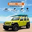 Wonderdriver Roof Rack Cross Bars 200lb Compatible with Jeep Wrangler JK JL Gladiator JT 2007-2024 Heavy Duty Lockable, 2 & 4 Door Aluminum Crossbars Rooftop Cargo Black Kayak Bike Carrier
