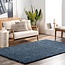 nuLOOM Kara Solid Shag Area Rug - 10x14 Shag Area Rug Casual Blue Rugs for Living Room Bedroom Dining Room Nursery