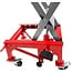 XtremepowerUS 300LBS Motorcycle Dirt Bike ATV Motorcycle Bike Scissor Jack Lifts Hoist Mini Crank Hydraulic Foot Operated Lift, Red