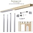 EaseLife 32x84in Pocket Door Frame Kit with Two-Way Soft Close Mechanism for 2X4 Studs Wall,Sliding Hardware for 24"-32" Wide Door,Aluminum,Slide Smoothly Quietly,Easy Install,No Door (32in x 84in)