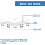 DreamLine SlimLine 34 in. D x 42 in. W x 2 3/4 in. H Center Drain Single Threshold Shower Base in White, DLT-1134420