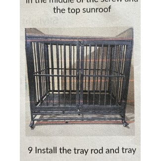 Heavy Duty Dog Crate Compatible with Optional Divider