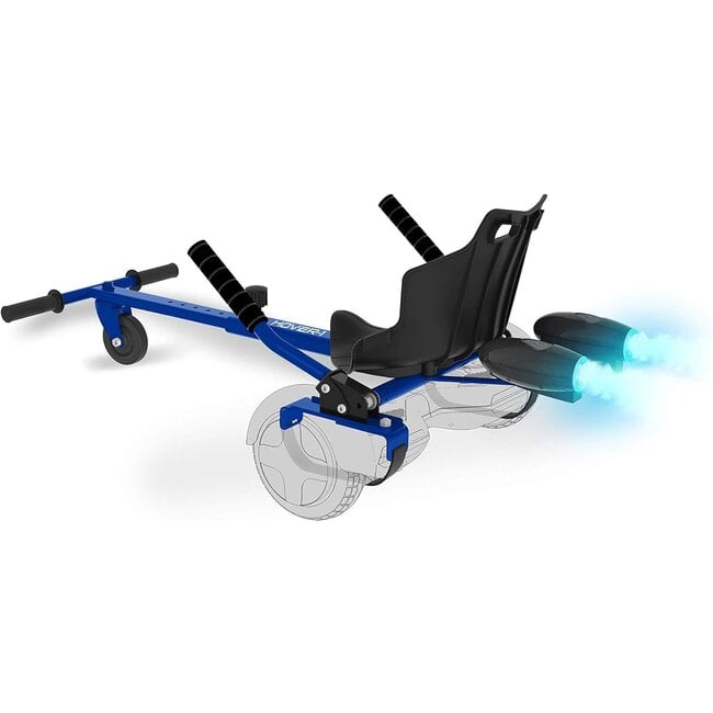 Hover-1 Falcon-1 Buggy Attachment Turbo LED Lights, Compatible with Most 6.5" & 8" Hoverboards, Hand-Operated Rear Wheel Control, Adjustable Frame, Easy to Install