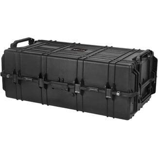 MEIJIA All Weather Portable Rolling Tactical Waterproof Gun Case, Rifle Case,Dry Box with Foam and Wheels,44.81 x25.31x16.50inches(Elegant Black)