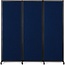 Strongbird Room Partition,Office Divider,Portable Commercial Screen Dividers,Privacy Partition Separator,Classroom School Dividers, 6'4"(L)* 6'7"(H),3 Panel,Blue