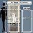 UVIPC 61.02" Extra Tall Cat Gate Wide Pressure Mounted Tall Gate Metal Black Dog Pet Cat Tall Gates for Doorways