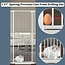 UVIPC 61.02" Extra Tall Cat Gate Wide Pressure Mounted Tall Gate Metal Black Dog Pet Cat Tall Gates for Doorways