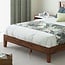 Zinus Vivek 12 Inch Deluxe Wood Platform Bed with Headboard / No Box Spring Needed / Wood Slat Support / Antique Espresso Finish, King