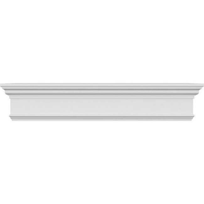 1 in. x 120 in. x 7-1/4 in. Polyurethane Crosshead Moulding with Trim