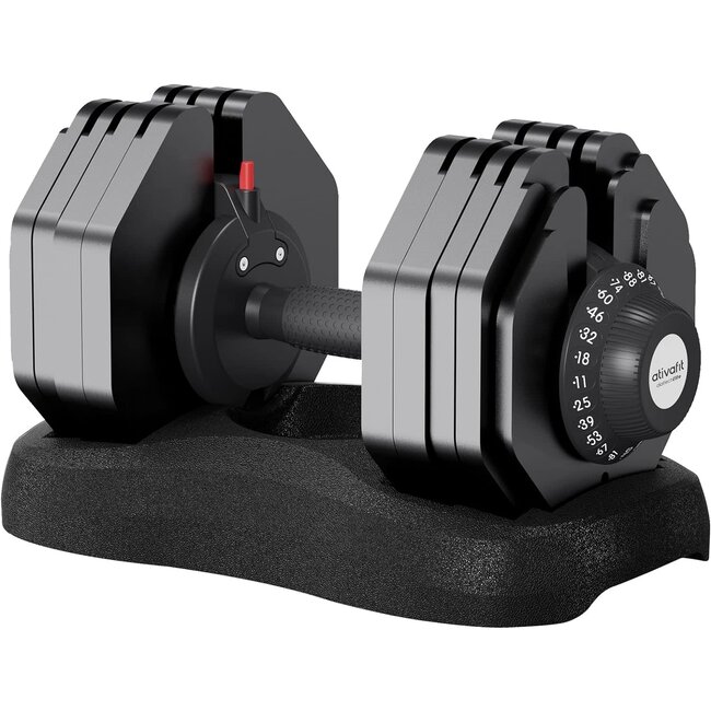 ATIVAFIT Adjustable Dumbbell Set Free Weights Dumbbell Multiweight Options 12.5/27.5/44/55/66/71.5 LbsSuitable for Men Women Full Body Workout Fitness Home Gym