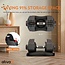 ATIVAFIT Adjustable Dumbbell Set Free Weights Dumbbell Multiweight Options 12.5/27.5/44/55/66/71.5 LbsSuitable for Men Women Full Body Workout Fitness Home Gym