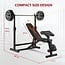 Profihantel Adjustable Weight Bench, Bench Press Rack with Squat Rack, Leg Exercises Preacher Curl Rack for Home Gym Full Body Workout