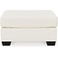 Signature Design by Ashley Donlen Contemporary Faux Leather Oversized Accent Ottoman, White