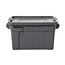 Rubbermaid Commercial Products BRUTE Tote Storage Container with Lid, 20-Gallon, Gray (FG9S3100GRAY) (Pack of 6)