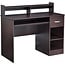 ROCKPOINT Axess Computer Keyboard Tray and Drawer Small Home Office Bedroom, Homework and School Studying Writing Desk for Student with Storage,Cherry Brown