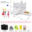 CZGBRO Inflatable White Bounce House, 12x9x7ft Outdoor Indoor Bouncy Castle for Kids Party Wedding Family, Large Jumping Castle, Double Slide, Ball Pit Water Pool, Decorative 100Pcs Balloon Gifts