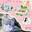 CZGBRO Inflatable White Bounce House, 12x9x7ft Outdoor Indoor Bouncy Castle for Kids Party Wedding Family, Large Jumping Castle, Double Slide, Ball Pit Water Pool, Decorative 100Pcs Balloon Gifts