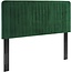 Modway Milenna Channel Tufted Performance Velvet Headboard, Full/Queen, Emerald