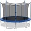 BestMassage 10FT Trampoline with Safety Enclosure Net - Combo Bounce Jump Outdoor Fitness Trampoline PVC Spring Cover Padding Exercise Trampoline for Kids and Adults