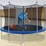 BestMassage 10FT Trampoline with Safety Enclosure Net - Combo Bounce Jump Outdoor Fitness Trampoline PVC Spring Cover Padding Exercise Trampoline for Kids and Adults